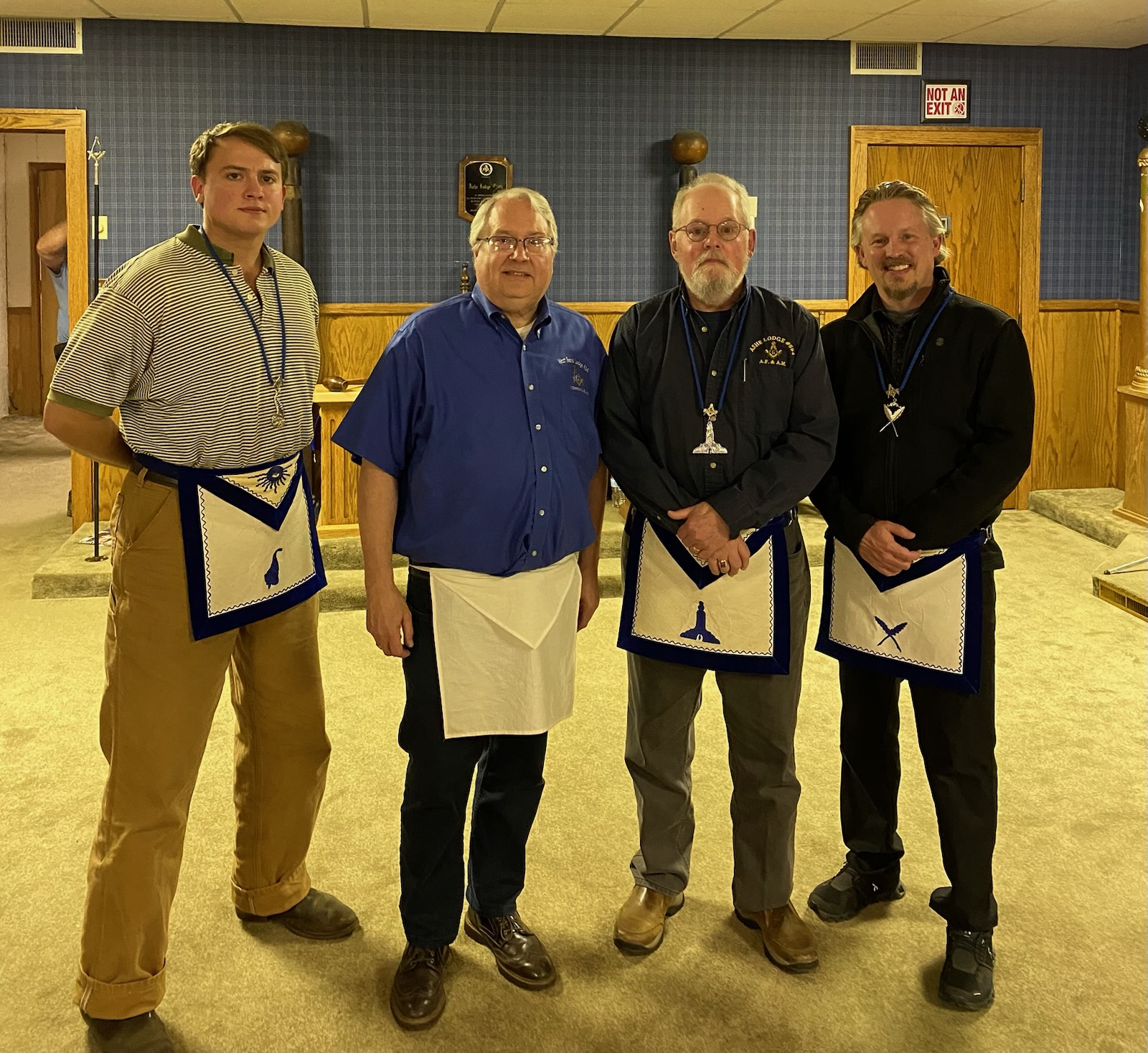 Left to right: Grayson Holaday, Joey Transou, Joe Slade, and Alex Edmisten